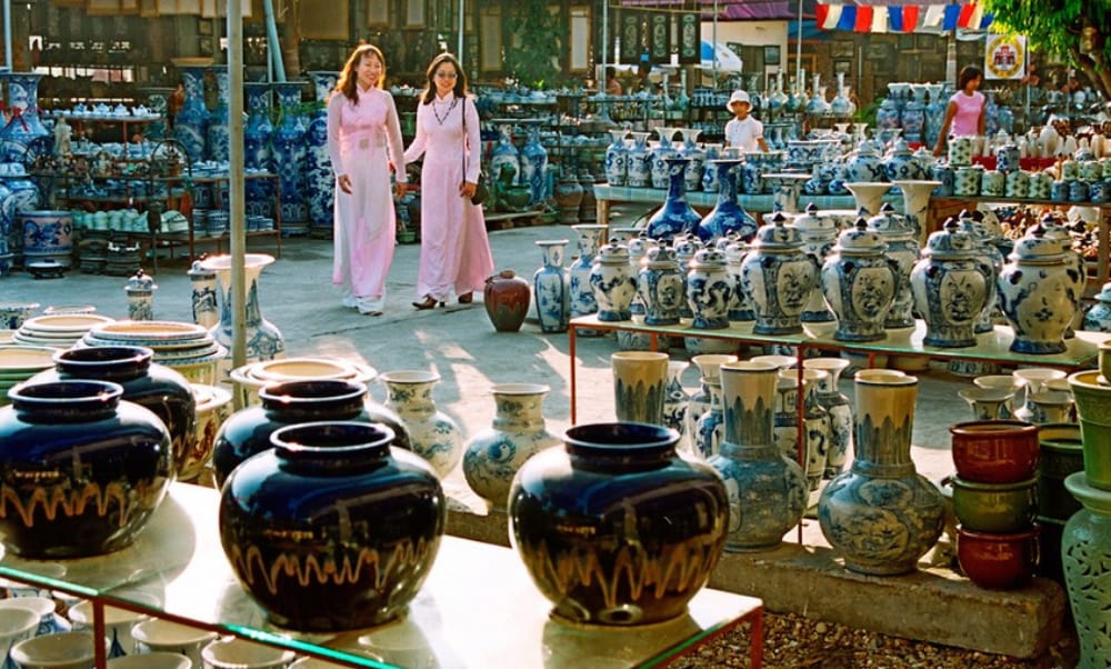 ベトナム Bat Trang焼き　10／6日まで⭕️ Vietnam Airlines | バッチャン陶器村 (Lang gom Bat Trang)：ベトナム